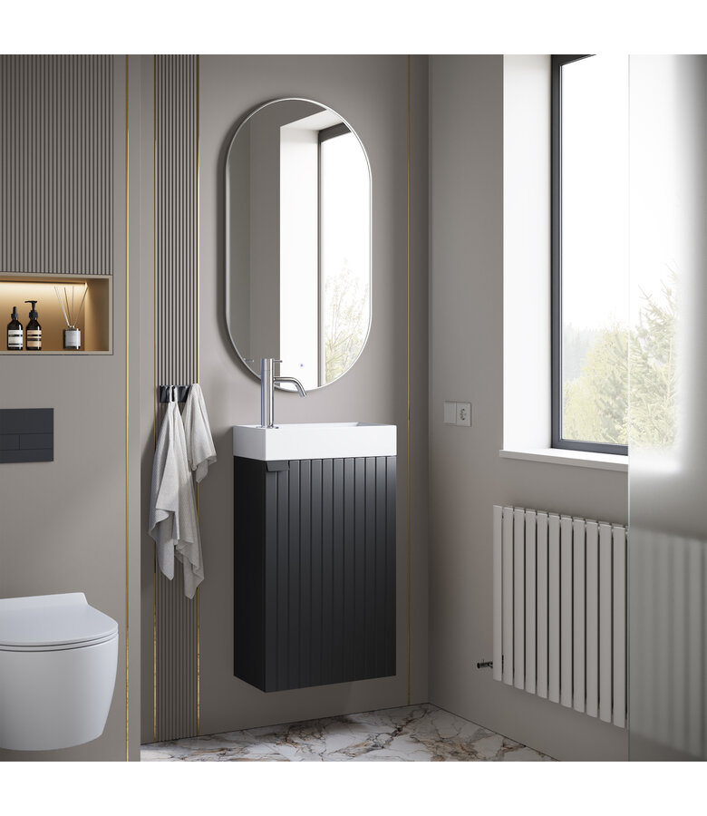 Toiletmeubel Bosco 40cm - mat zwart