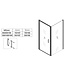 Douchecabine Alava 80 x 80 x 190 cm - goud - nano coating