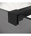 Douchewand Rizani 100 x 200 cm - rookglas - zwart - inloopdouche 8mm