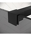 Douchewand Rizani 50 x 200 cm - rookglas - zwart - inloopdouche 8mm