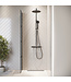 Douchewand Essos 40 x 200 cm - zwart - rookglas met nano coating