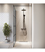 Douchewand Essos 140 x 200 cm - zwart - rookglas - inloopdouche 8mm