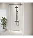 Douchewand Florida 100 x 200 cm - zwart - inloopdouche 8mm