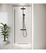 Douchewand Florida 80 x 200 cm - zwart - inloopdouche 8mm