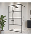 Douchewand Essos 100 x 200 cm - zwart - inloopdouche 8mm