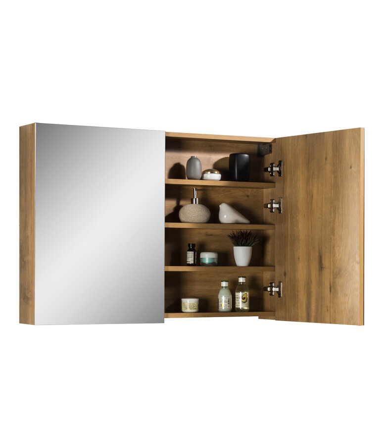 Spiegelkast Cuba 100 x 16 x 72 cm - eiken