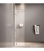 Douchewand Florida 40 x 200 cm - chroom - melkglas