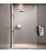 Douchewand Florida 100 x 200 cm - zwart - melkglas