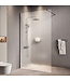 Douchewand Florida 100 x 200 cm - zwart - melkglas
