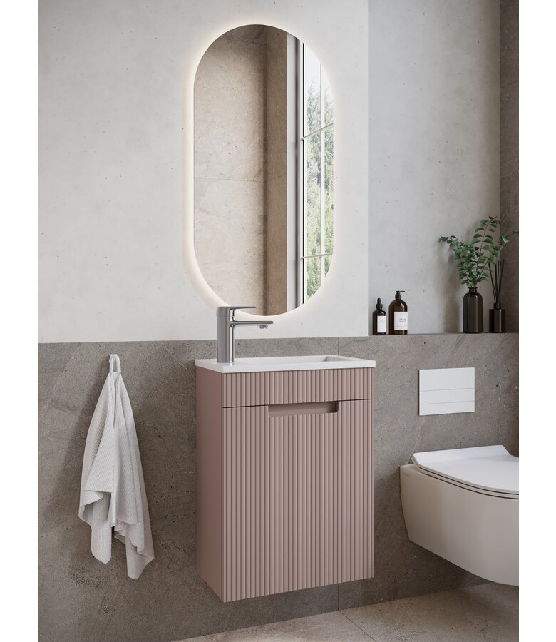 Toiletmeubel Thermis 40cm - mat roze