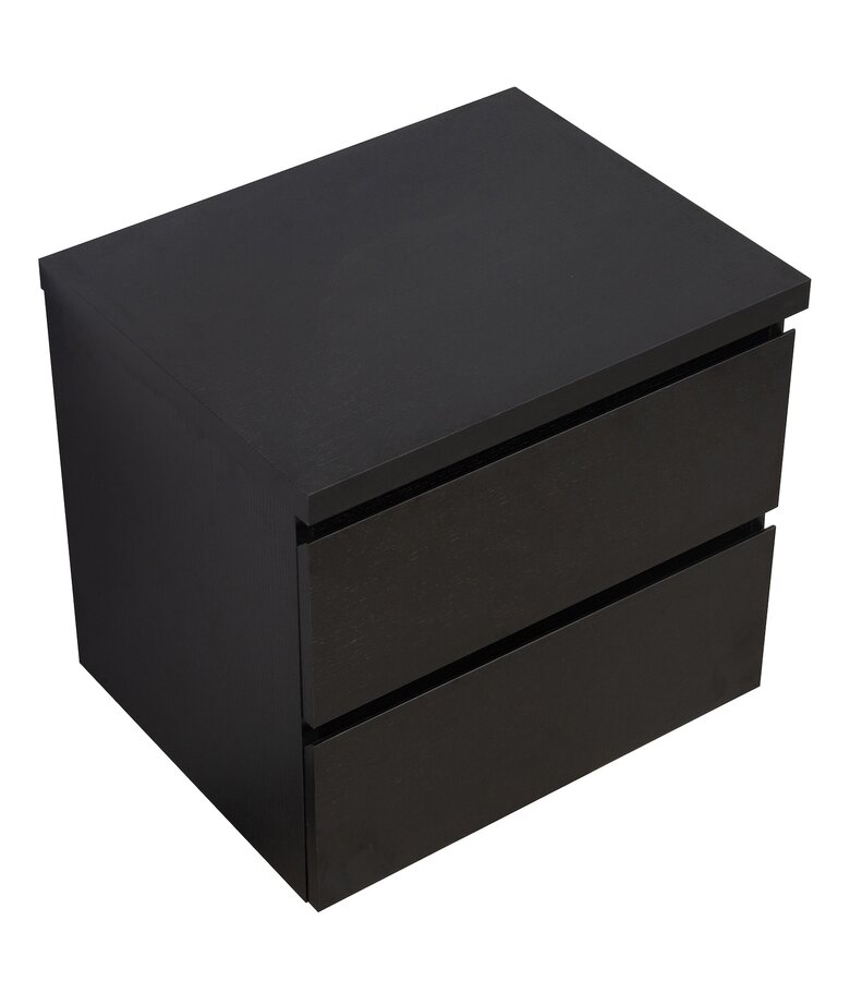 Bovenblad Angela 60 x 48 x 3,5 cm - zwart houtnerf