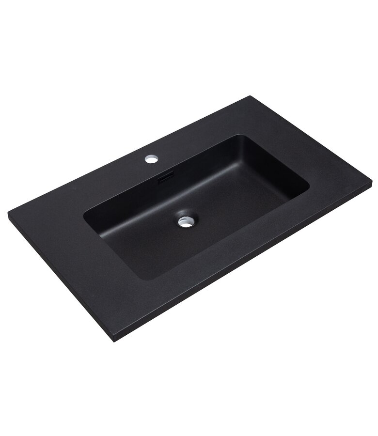 Wastafel Angela 80cm - zwart