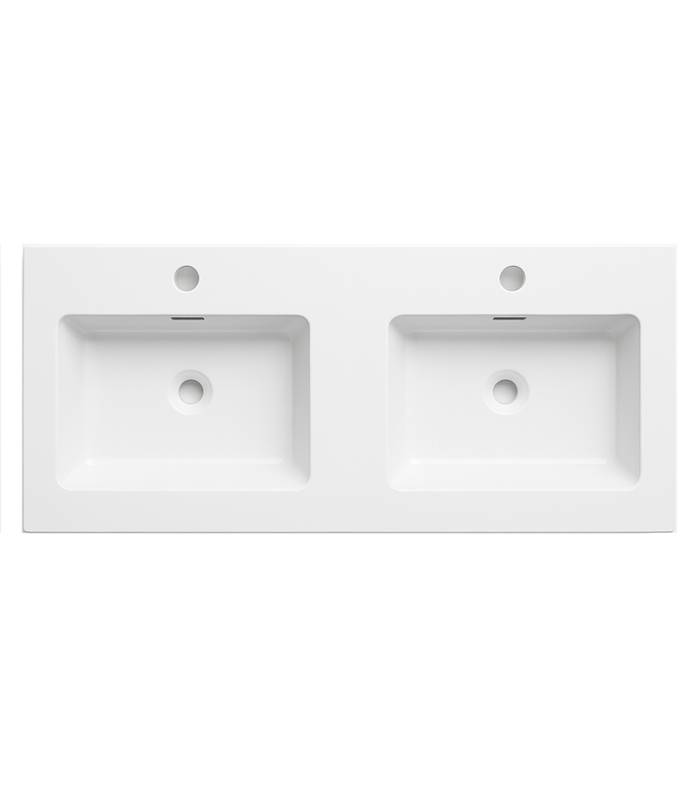 Wastafel Angela 120cm - wit