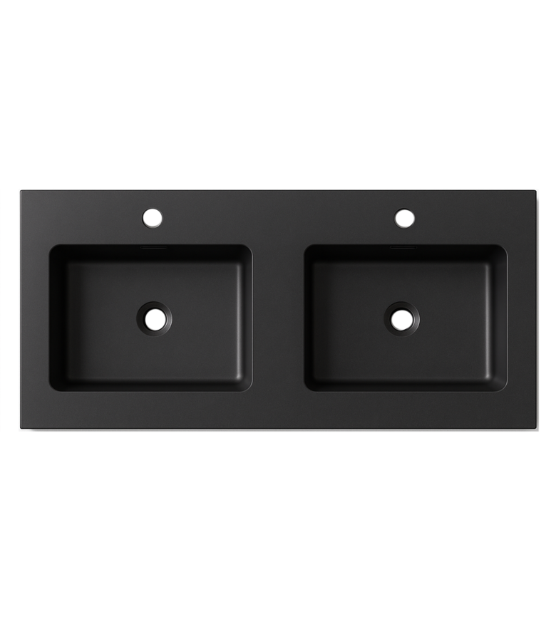 Wastafel Angela 120cm - zwart