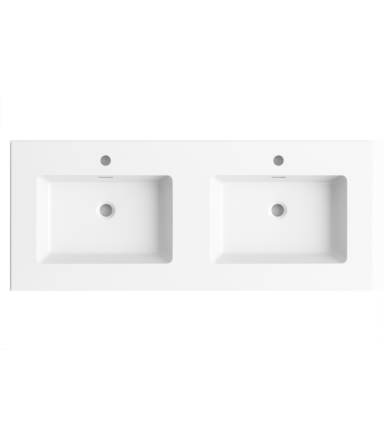 Wastafel Angela 140cm - wit