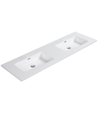Wastafel Angela 160cm - wit