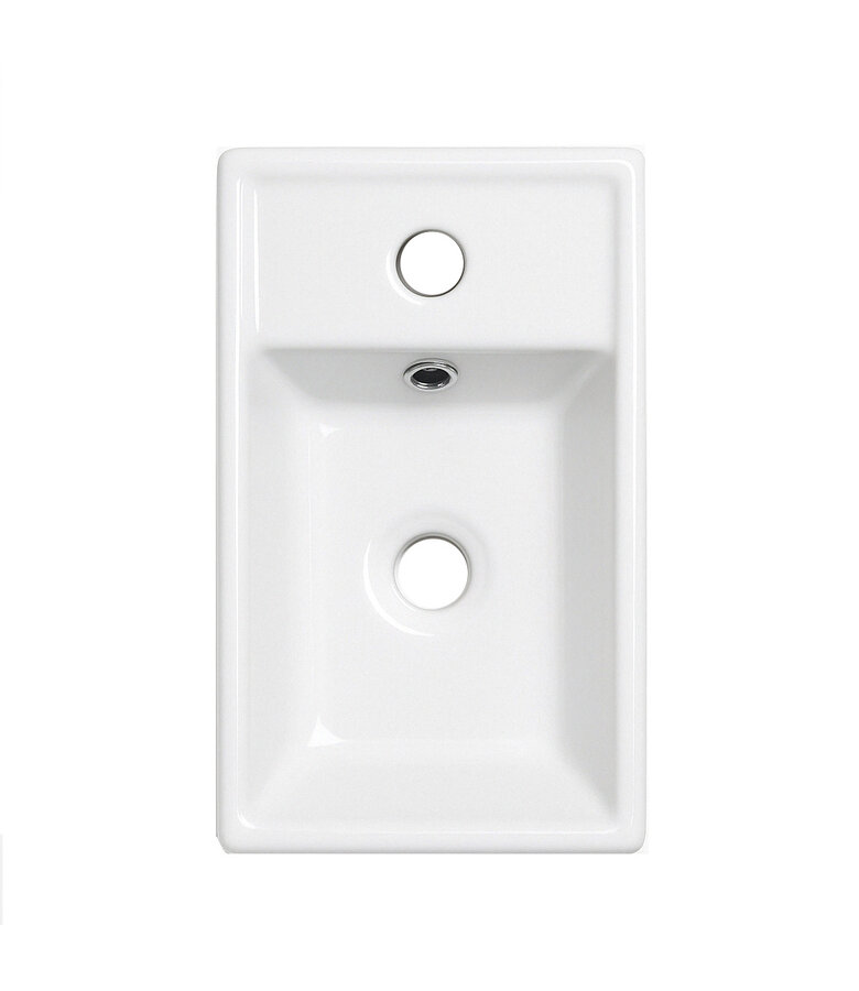 Wastafel Apollo 40 x 22 cm - wit