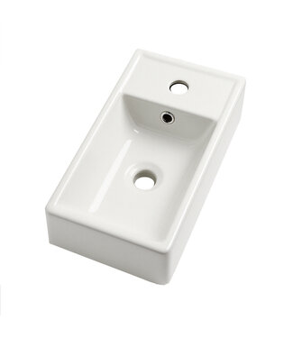 Wastafel Apollo 40 x 22 cm - wit