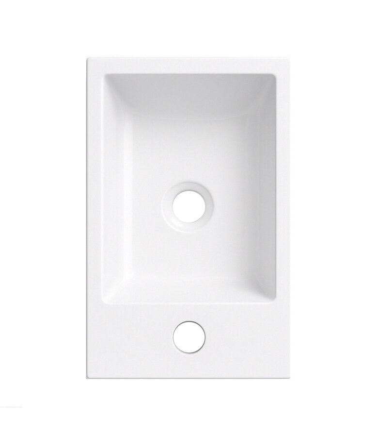 Wastafel Angela 40 x 22 cm - wit