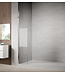 Douchewand Florida 30 x 200 cm - chroom - half melkglas