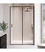 Douchewand Calgary 120 x 190 cm - zwart - met nano coating