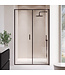 Douchewand Calgary 120 x 190 cm - zwart - met nano coating