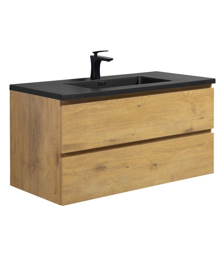 Wastafel Angela 100cm - zwart