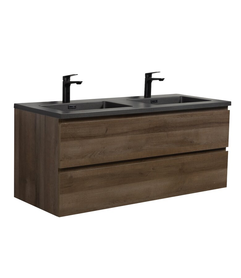 Wastafel Angela 120cm - zwart