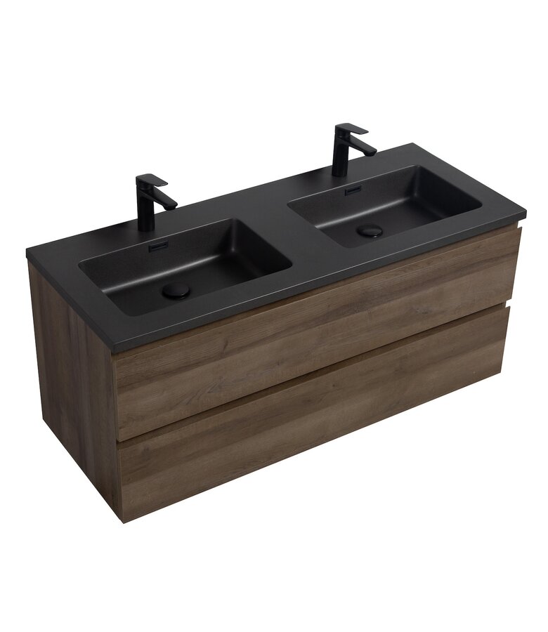 Wastafel Angela 120cm - zwart