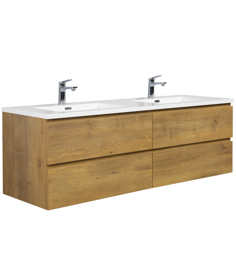 Wastafel Angela 160cm - wit