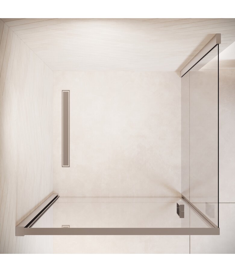 Douchecabine Alava 80 x 80 x 190 cm - chroom - nano coating