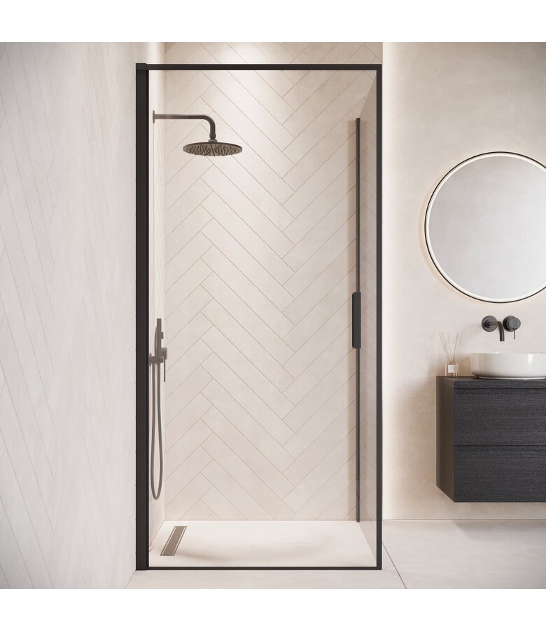 Douchecabine Alava 80 x 80 x 190 cm - zwart - nano coating