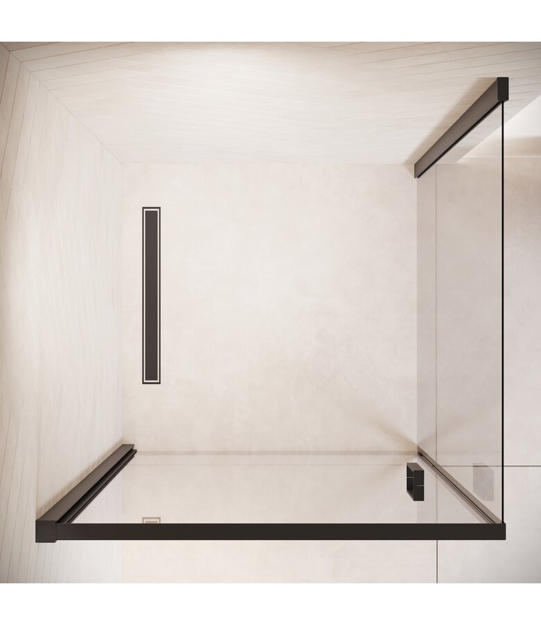 Douchecabine Alava 80 x 80 x 190 cm - zwart - nano coating