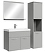 Badkamermeubel Montreal 60cm complete set - mat grijs