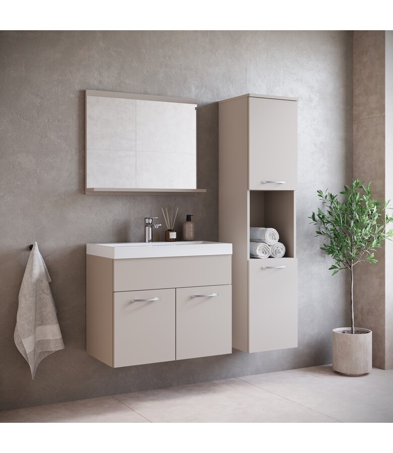 Badkamermeubel Montreal 60cm complete set - beige