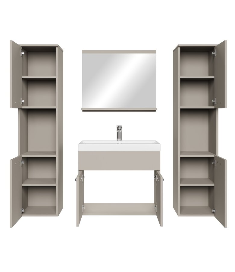 Badkamermeubel Montreal XL 60cm complete set - beige