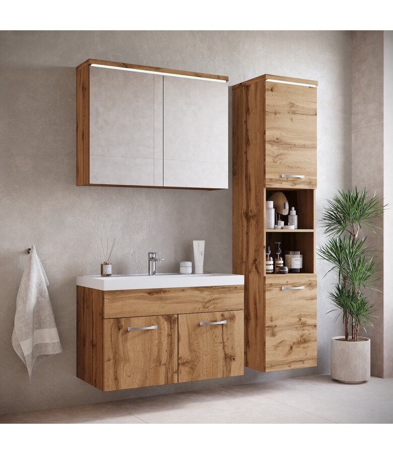 Badkamermeubel Paso 01 80cm - eiken