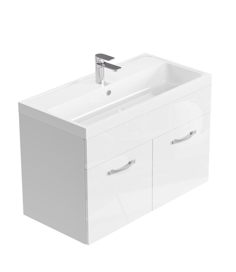 Badkamermeubel Paso 01 80cm - hoogglans wit