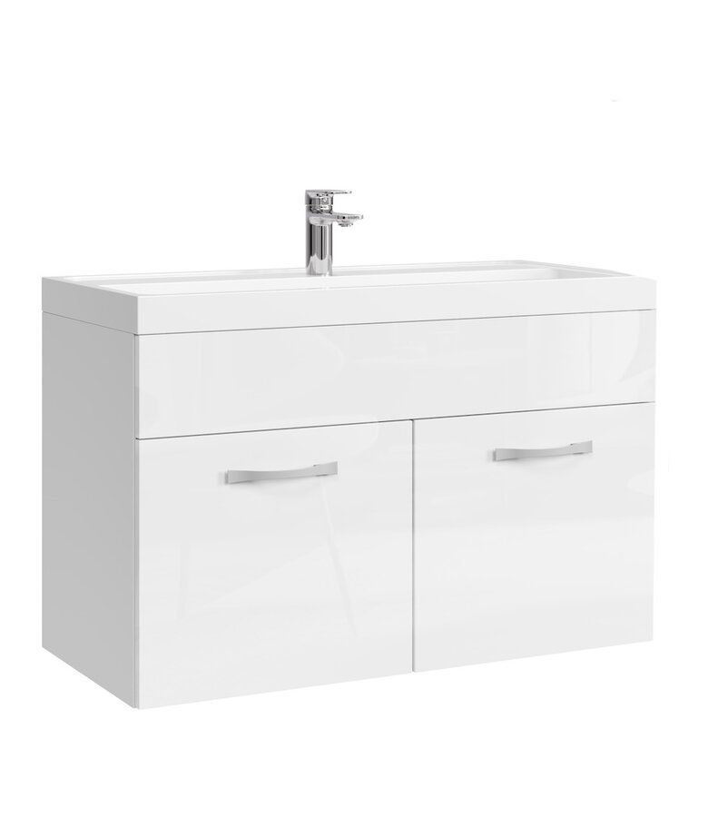 Badkamermeubel Paso 01 80cm - hoogglans wit