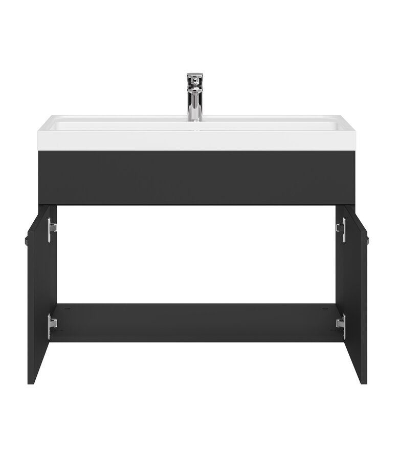 Badkamermeubel Paso 01 80cm - hoogglans zwart