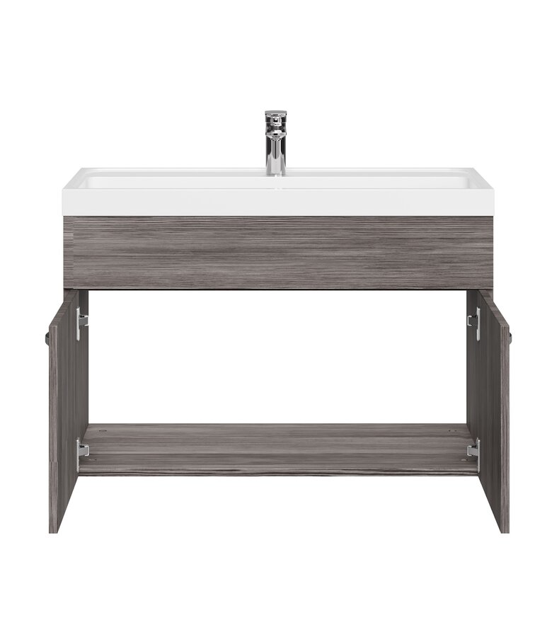 Badkamermeubel Paso 01 80cm - grijs eiken