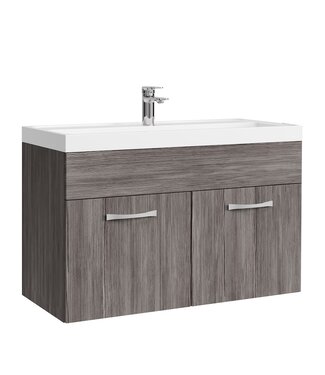 Badkamermeubel Paso 01 80cm - grijs eiken