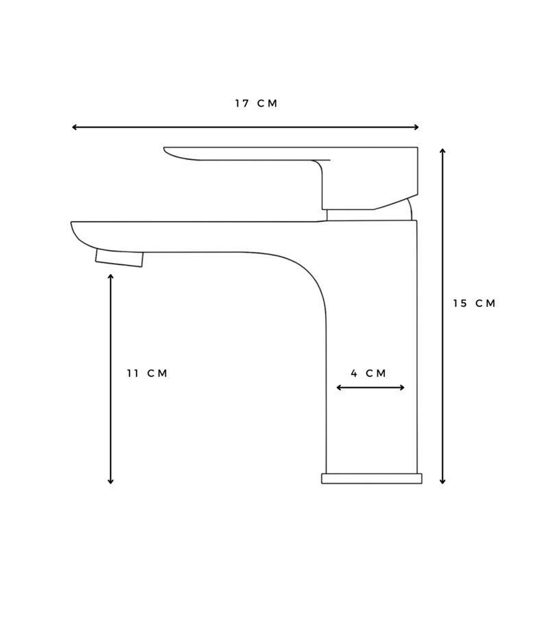 Wastafelkraan Turo - zwart