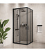 Douchecabine Dakota 80 x 80 x 190 cm - zwart - rookglas - nano coating