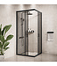 Douchecabine Dakota 80 x 80 x 190 cm - zwart - rookglas - nano coating