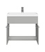 Badkamermeubel Montreal 01 60cm met wastafel - mat grijs