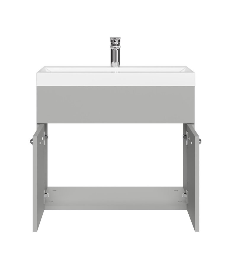 Badkamermeubel Montreal 01 60cm met wastafel - mat grijs