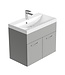 Badkamermeubel Montreal 01 60cm met wastafel - mat grijs