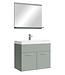 Badkamermeubel Montreal 02 60cm met spiegel - mat groen