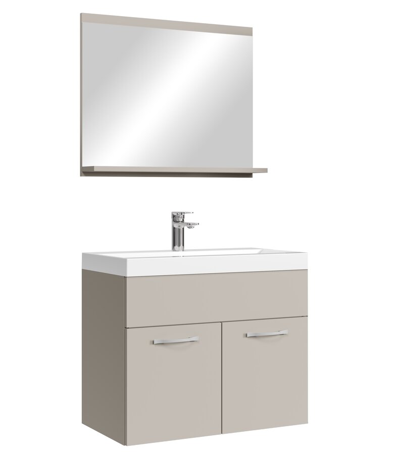 Badkamermeubel Montreal 02 60cm met spiegel - beige